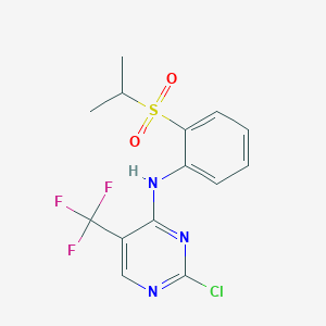 2-Chloro-N-(2-(isopropylsulfonyl)phenyl)-5-(trifluoromethyl)pyrimidin-4-amine