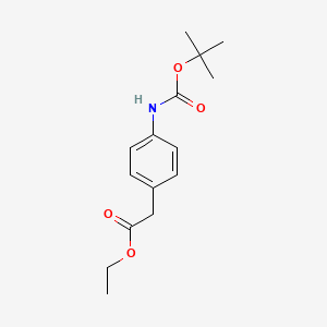 Ethyl 2-(4-((tert-butoxycarbonyl)amino)phenyl)acetate