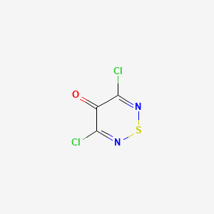 molecular formula C3Cl2N2OS B8743016 3,5-Dichloro-4H-1,2,6-thiadiazin-4-one CAS No. 54865-01-9