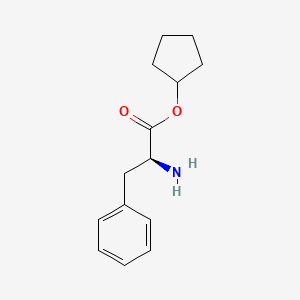 molecular formula C14H19NO2 B8743095 Cyclopentyl (2S)-2-amino-3-phenylpropanoate 