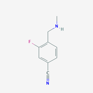 3-Fluoro-4-[(methylamino)methyl]benzonitrile
