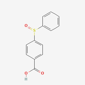 molecular formula C13H10O3S B8743120 4-(Phenylsulfinyl)benzoic acid CAS No. 7402-76-8