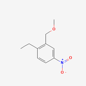 molecular formula C10H13NO3 B8743147 1-Ethyl-2-(methoxymethyl)-4-nitrobenzene CAS No. 64123-46-2
