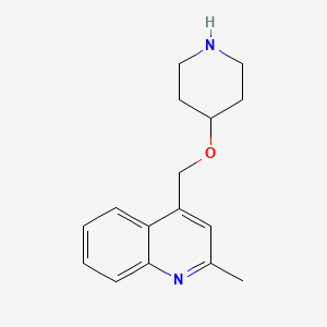 2-Methyl-4-[(piperidin-4-yloxy)methyl]quinoline