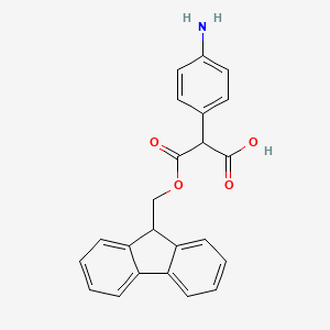 molecular formula C23H19NO4 B8743160 FMoc-4-aminophenyl acetic acid 