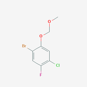 molecular formula C8H7BrClFO2 B8743225 1-Bromo-4-chloro-5-fluoro-2-(methoxymethoxy)benzene CAS No. 181288-85-7