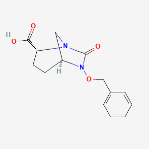 molecular formula C14H16N2O4 B8743277 (2R,5S)-6-(benzyloxy)-7-oxo-1,6-diazabicyclo[3.2.1]octane-2-carboxylic acid 