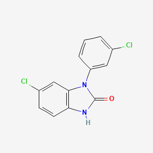 2H-Benzimidazol-2-one, 1,3-dihydro-6-chloro-1-(3-chlorophenyl)-