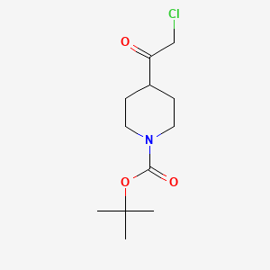 molecular formula C12H20ClNO3 B8743317 Tert-butyl 4-(2-chloroacetyl)piperidine-1-carboxylate 