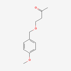 molecular formula C12H16O3 B8743377 4-[(4-Methoxyphenyl)methoxy]butan-2-one CAS No. 85846-38-4