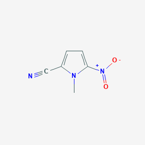 molecular formula C6H5N3O2 B8743383 1-Methyl-5-nitro-1H-pyrrole-2-carbonitrile 