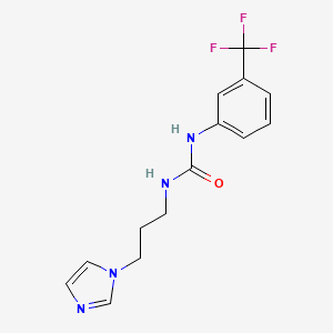 3-[3-(1H-imidazol-1-yl)propyl]-1-[3-(trifluoromethyl)phenyl]urea