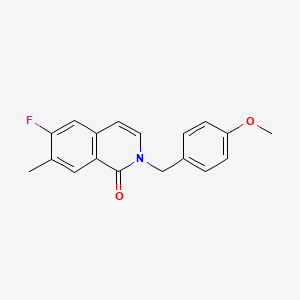 6-fluoro-2-(4-methoxybenzyl)-7-methylisoquinolin-1(2H)-one