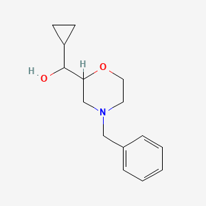 molecular formula C15H21NO2 B8743501 (4-Benzylmorpholin-2-yl)(cyclopropyl)methanol 