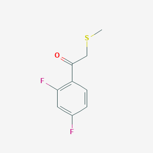 molecular formula C9H8F2OS B8743507 1-(2,4-Difluorophenyl)-2-(methylsulfanyl)ethan-1-one 
