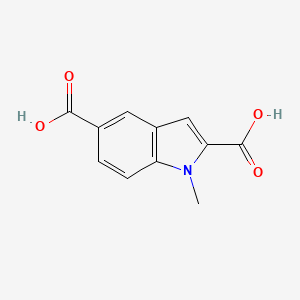 molecular formula C11H9NO4 B8743523 1-Methyl-1H-indole-2,5-dicarboxylic acid 