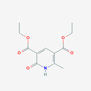molecular formula C12H15NO5 B8743588 3,5-Bis-ethoxycarbonyl-6-methyl-2-pyridone 
