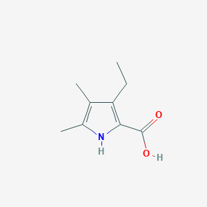 B8743650 3-ethyl-4,5-dimethyl-1H-pyrrole-2-carboxylic Acid CAS No. 143064-88-4