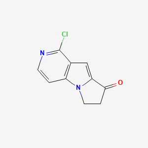 molecular formula C10H7ClN2O B8743756 1-chloro-6,7-dihydro-8H-Pyrido[3,4-b]pyrrolizin-8-one 