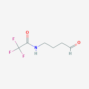 molecular formula C6H8F3NO2 B8743779 Acetamide, 2,2,2-trifluoro-N-(4-oxobutyl)- CAS No. 137232-81-6