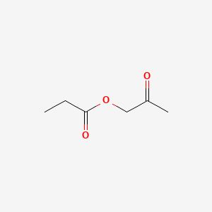 molecular formula C6H10O3 B8743823 2-Propanone, 1-(1-oxopropoxy)- CAS No. 72845-79-5