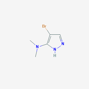 molecular formula C5H8BrN3 B8743832 4-bromo-N,N-dimethyl-1H-Pyrazol-3-amine 