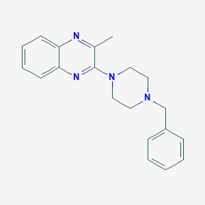 molecular formula C20H22N4 B8743835 2-(4-Benzylpiperazin-1-yl)-3-methylquinoxaline 