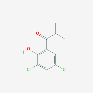 molecular formula C10H10Cl2O2 B8743860 1-(3,5-Dichloro-2-hydroxyphenyl)-2-methylpropan-1-one 