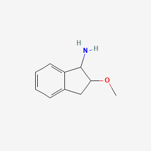 molecular formula C10H13NO B8743876 2-methoxy-2,3-dihydro-1H-inden-1-amine 