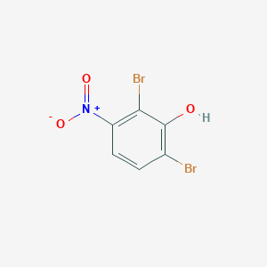 molecular formula C6H3Br2NO3 B8743882 2,6-Dibromo-3-nitrophenol 