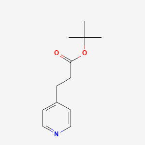 molecular formula C12H17NO2 B8743892 tert-Butyl 3-(pyridin-4-yl)propanoate CAS No. 501379-44-8
