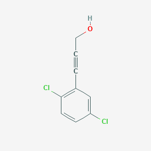 molecular formula C9H6Cl2O B8743898 2-Propyn-1-ol, 3-(2,5-dichlorophenyl)- 
