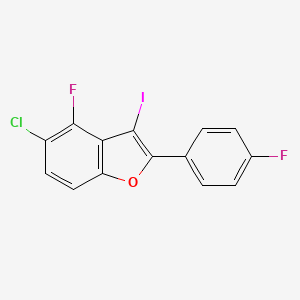5-Chloro-4-fluoro-2-(4-fluorophenyl)-3-iodobenzofuran
