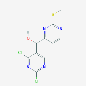 (2,4-Dichloro-pyrimidin-5-yl)-(2-methylsulfanyl-pyrimidin-4-yl)-methanol