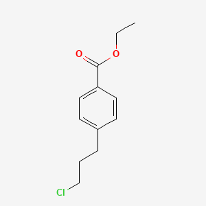 molecular formula C12H15ClO2 B8743969 Ethyl 4-(3-chloropropyl)benzoate CAS No. 86911-10-6