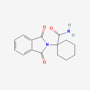 molecular formula C15H16N2O3 B8744053 1-(1,3-dioxo-1,3-dihydro-2H-isoindol-2-yl)cyclohexanecarboxamide 