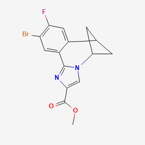 Methyl 10-bromo-9-fluoro-6,7-dihydro-5H-5,7-methanobenzo[c]imidazo[1,2-a]azepine-2-carboxylate