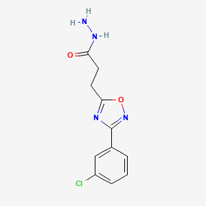 3-[3-(3-Chlorophenyl)-1,2,4-oxadiazol-5-YL]propanehydrazide