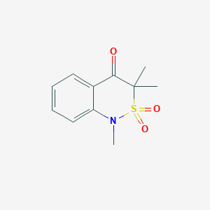 1,3,3-Trimethyl-1H-benzo[c][1,2]thiazin-4(3H)-one 2,2-dioxide