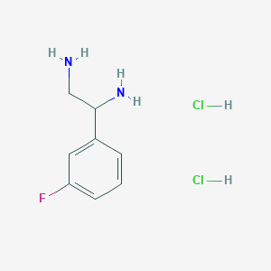 molecular formula C8H13Cl2FN2 B8744102 1-(3-Fluorophenyl)ethane-1,2-diamine dihydrochloride 