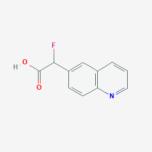2-Fluoro-2-(quinolin-6-yl)acetic acid