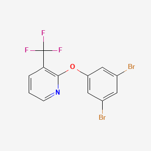 molecular formula C12H6Br2F3NO B8744137 2-(3,5-Dibromophenoxy)-3-(trifluoromethyl)pyridine CAS No. 918904-28-6