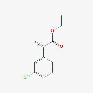 molecular formula C11H11ClO2 B8744152 Ethyl 2-(3-chlorophenyl)acrylate 
