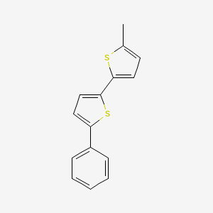 molecular formula C15H12S2 B8744186 2-Cyclohexyl-5-(5-methylthiophen-2-yl)thiophene CAS No. 106925-68-2