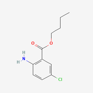 molecular formula C11H14ClNO2 B8744197 Anthranilic acid, 5-chloro-, butyl ester CAS No. 18189-08-7