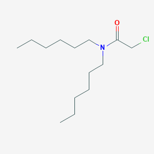 molecular formula C14H28ClNO B8744213 Chloroacetamide, N,N-dihexyl- CAS No. 32322-39-7