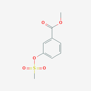 B8744247 3-Methanesulfonyloxy-benzoic acid methyl ester CAS No. 161912-35-2