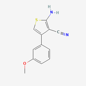 molecular formula C12H10N2OS B8744318 2-Amino-4-[3-(methyloxy)phenyl]-3-thiophenecarbonitrile 