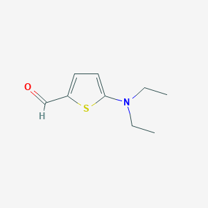 molecular formula C9H13NOS B8744333 5-(Diethylamino)thiophene-2-carbaldehyde CAS No. 51082-93-0