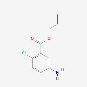 molecular formula C10H12ClNO2 B8744342 Propyl 5-amino-2-chlorobenzoate 